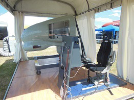 Modified nose section designed by Field Aviation for Guardian 400 MRSA alongside operator workstation and display designed by Field.